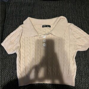 Corduroy ran collard cropped shirt, really comfortable, worn once